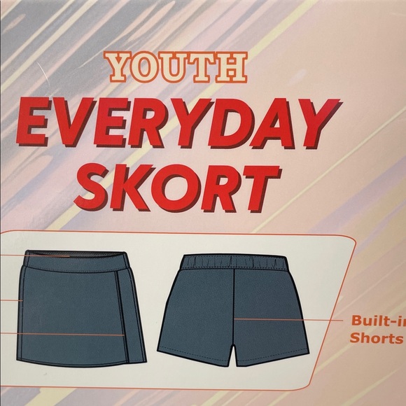 32 COOL Youth Everyday Skort 2Pack Blue. Black Size S -7/8 / Z6 - Picture 4 of 9